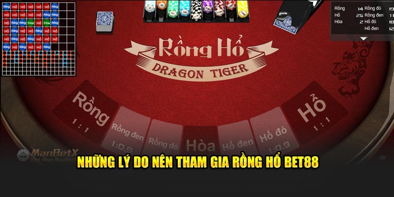 Những lý do nên tham gia Rồng Hổ BET88